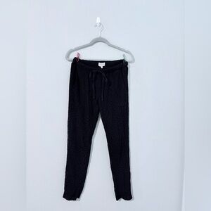 Black Lace Drawstring Pants